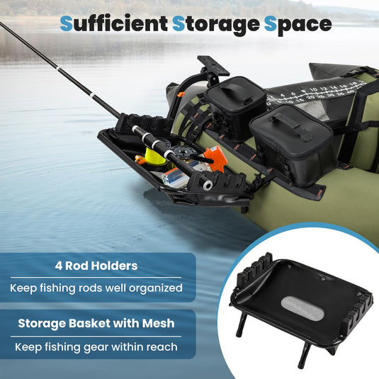Goplus Fishing Float Tube Accessories, 360° Rotatable Fish Finder Holder w/ Mount Bracket Goplus Fishing Float Tube Accessories, 360° Rotatable Fish Finder Holder w/ Mount Bracket