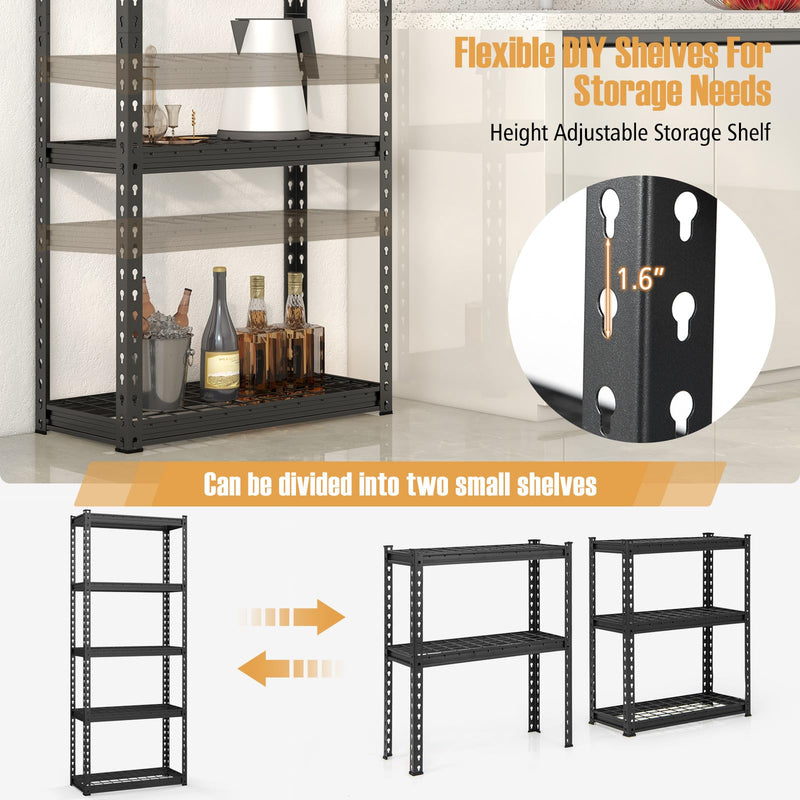 Load image into Gallery viewer, Goplus 5-Tier Metal Shelving Unit
