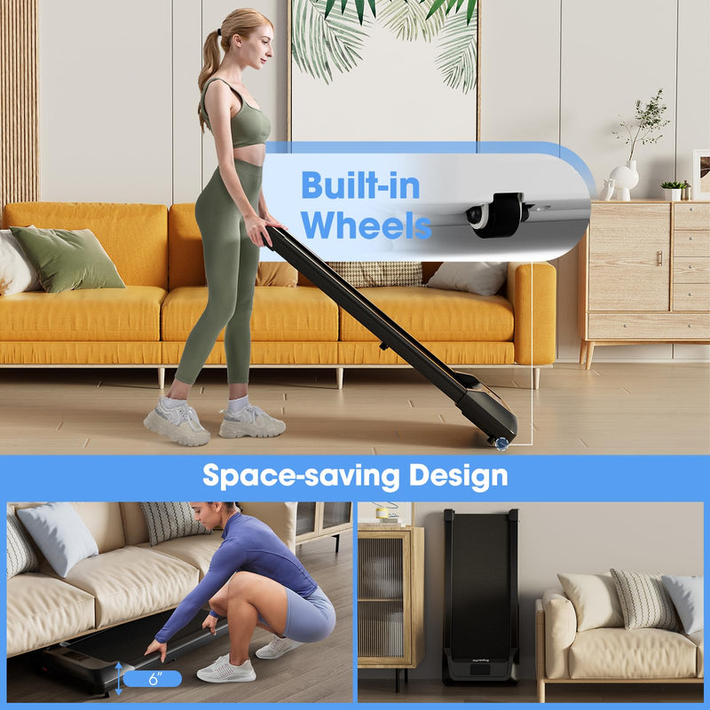 Load image into Gallery viewer, Walking Pad Treadmill Under Desk with 265 lbs Capacity - Goplus
