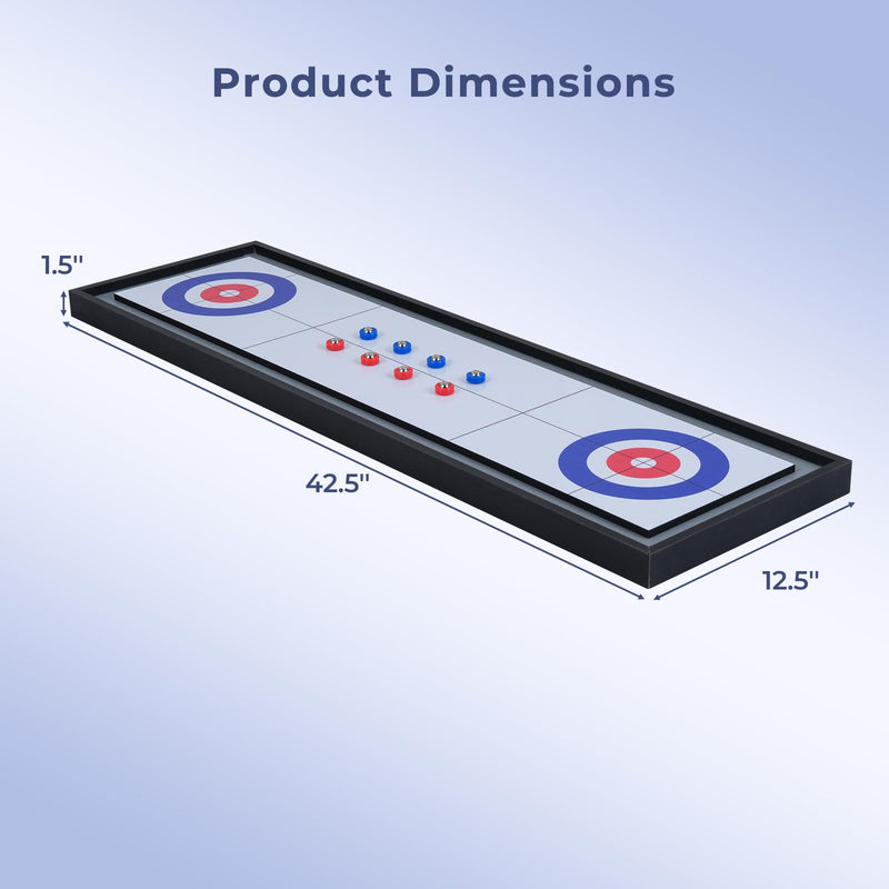 Load image into Gallery viewer, Goplus Shuffleboard and Curling 2 in 1 Board Game Combo Game Set for Adults
