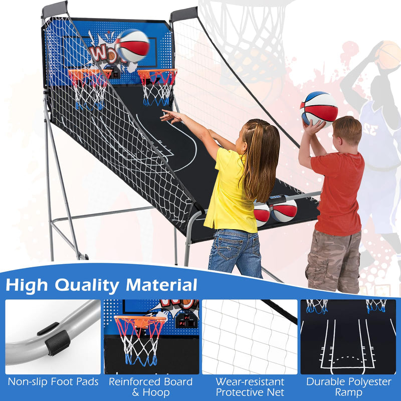 Load image into Gallery viewer, Goplus Foldable Dual Shot Basketball Arcade Game
