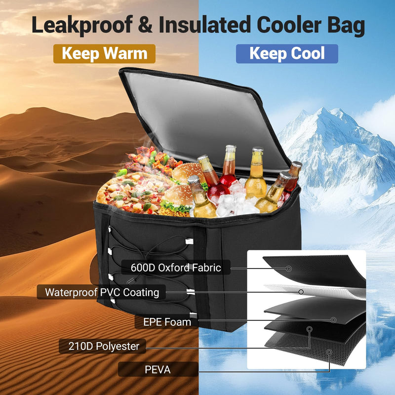 Load image into Gallery viewer, Goplus Collapsible Trunk Organizer, Multi Compartment Car Storage with Removable Lid
