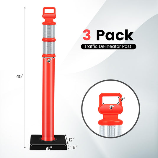 Goplus Delineator Post with Base