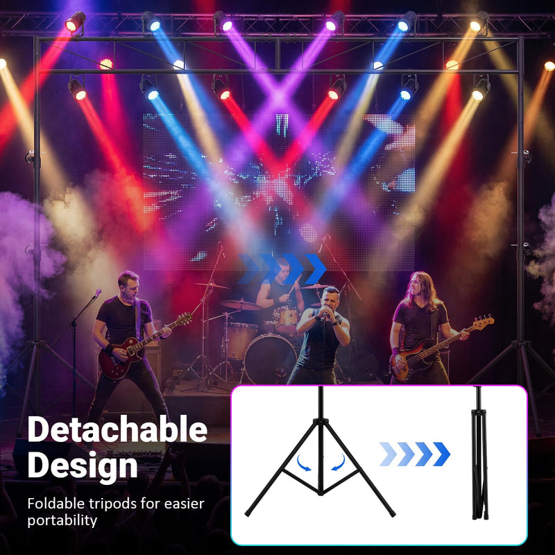 Load image into Gallery viewer, Goplus Lighting Truss System with 12 Lights Hold 110LBS Capacity
