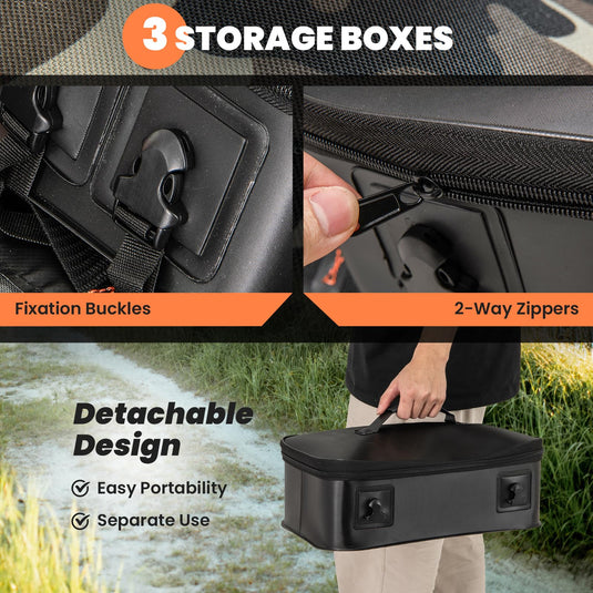 float tube tackle box Goplus Inflatable Float Tube, Fishing Belly Boat with Fish Ruler, Pump – Goplusus.com