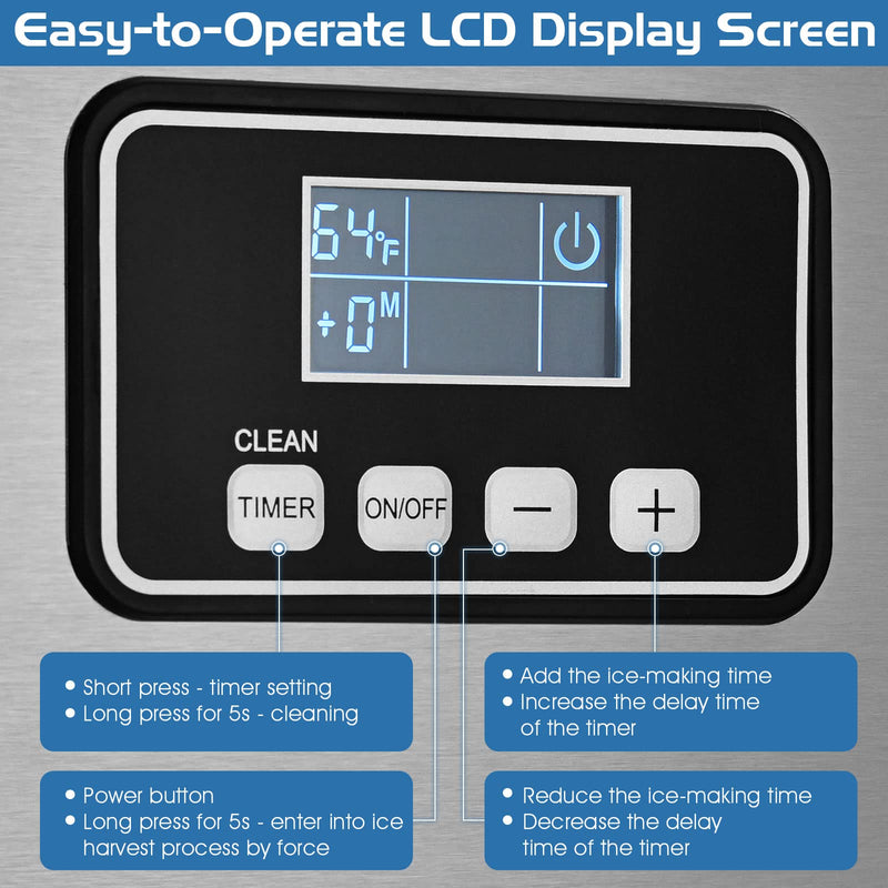 Load image into Gallery viewer, Split Commercial Ice Machine, 353LBS/24H Full-Automatic Vertical Industrial Modular Maker with 198 LBS Large Storage Bin
