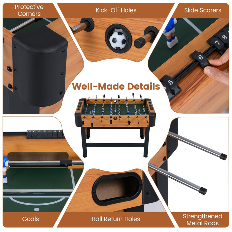 Load image into Gallery viewer, Goplus 47" Competition Full Size Soccer Game Table with 22 Players 2 Balls

