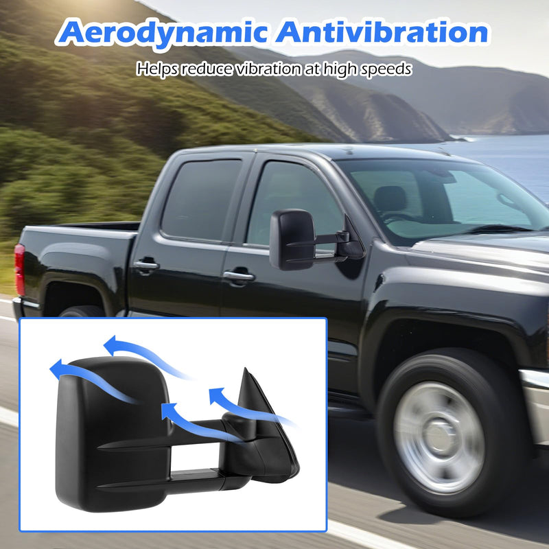 Load image into Gallery viewer, Goplus Tow Mirrors for 2003-2006 Chevy Silverado GMC Sierra Avalanche Suburban Tahoe Yukon XL
