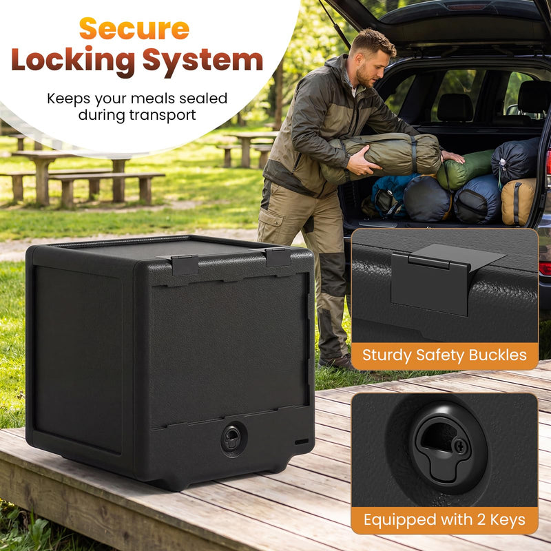 Load image into Gallery viewer, Goplus 2 Tier Insulated Food Pan Carrier w/Removable Tray &amp; Box
