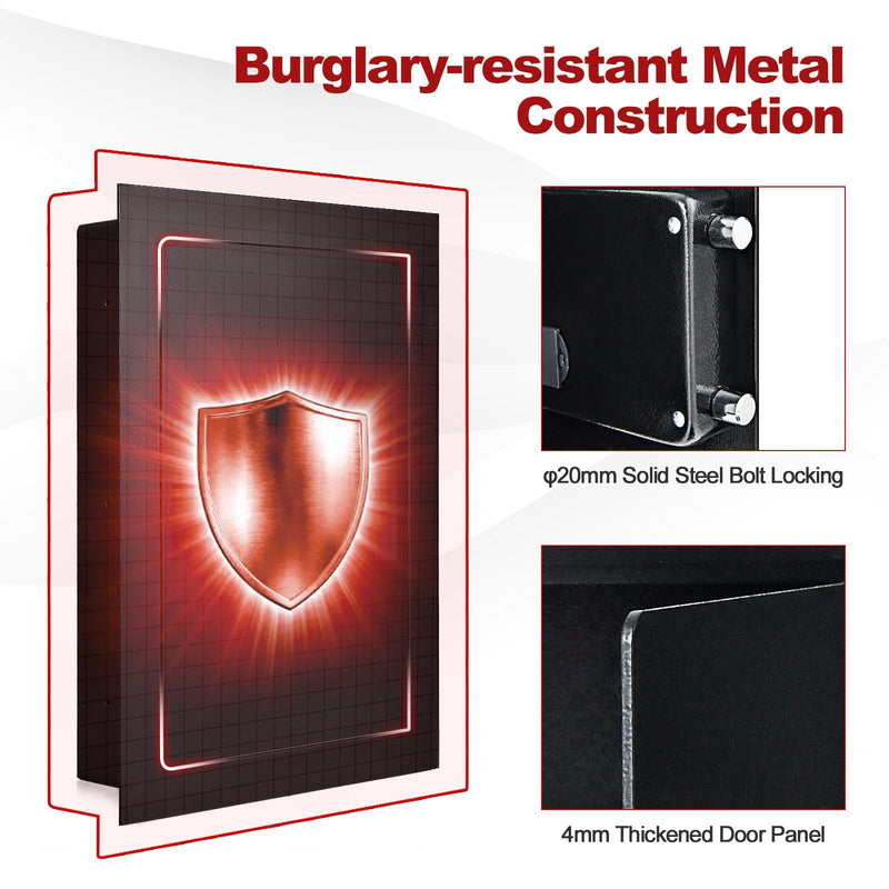 Load image into Gallery viewer, Goplus 22&quot; Tall Wall Safe, Electric Safe Box Fits Between the Studs,Hidden Wall Mount Safe

