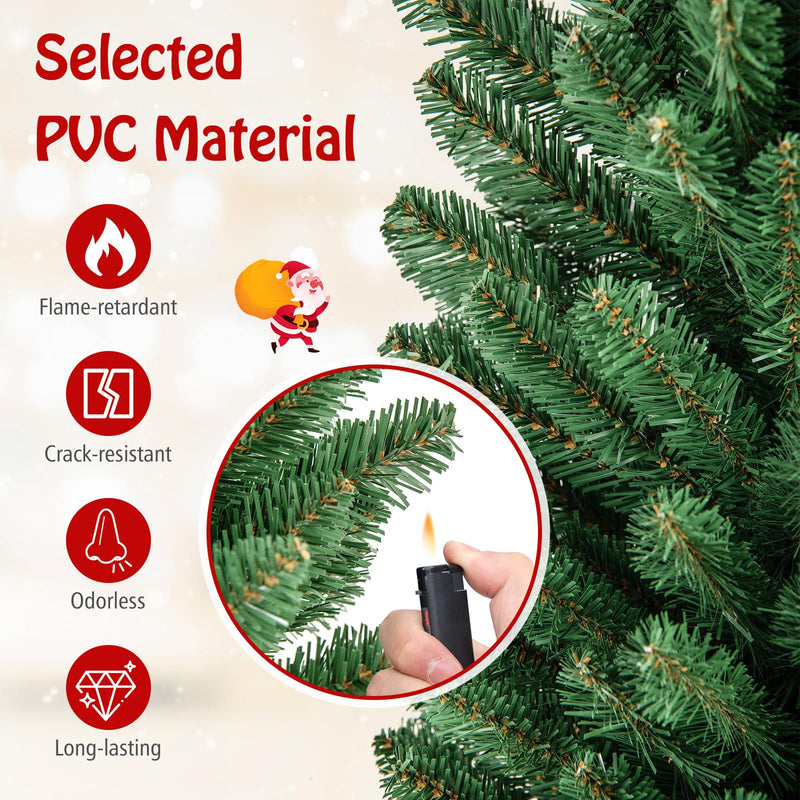 Load image into Gallery viewer, Goplus 5ft / 6ft / 7ft / 8ft Artificial Skinny Xmas Tree with Quick Shape Technology
