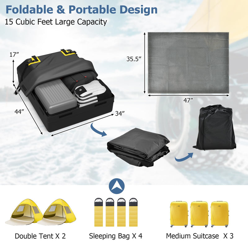 Load image into Gallery viewer, Goplus 15/21 Cu.Ft Roof Bag Cargo Carrier
