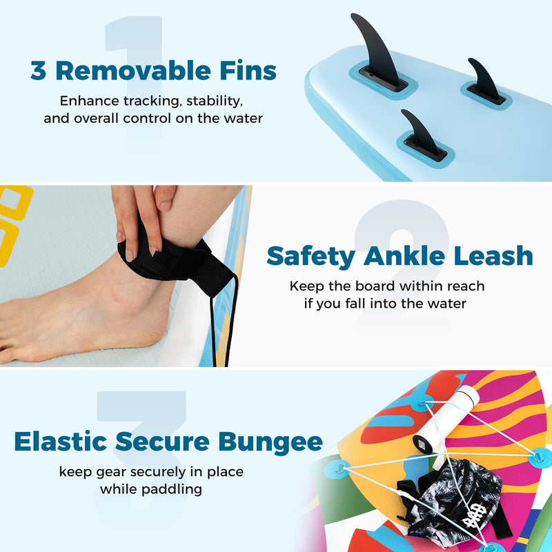 Load image into Gallery viewer, Goplus 11FT Inflatable Stand Up Paddle Board with Accessory Pack
