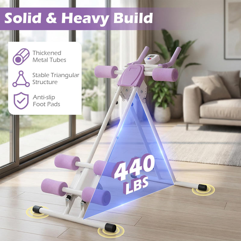 Load image into Gallery viewer, Goplus Foldable Abdominal Trainer w/6 Inclined Angles &amp; LCD Display
