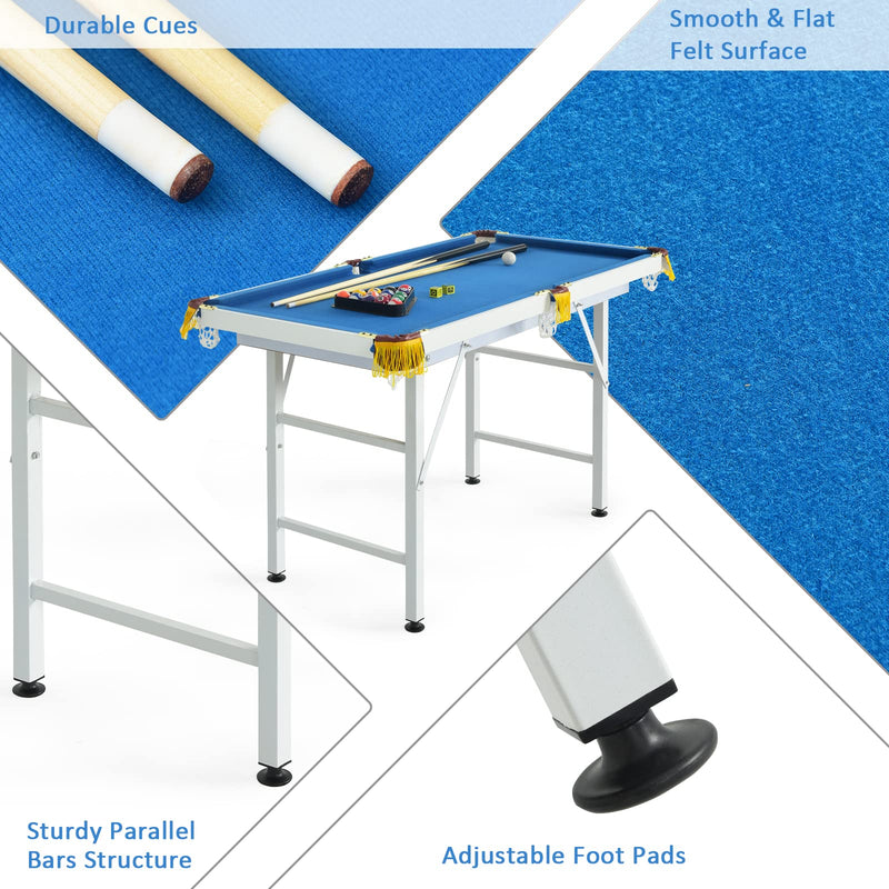Load image into Gallery viewer, Goplus 48&quot; Foldable Billiards Table Portable Compact Folding Pool Game Table
