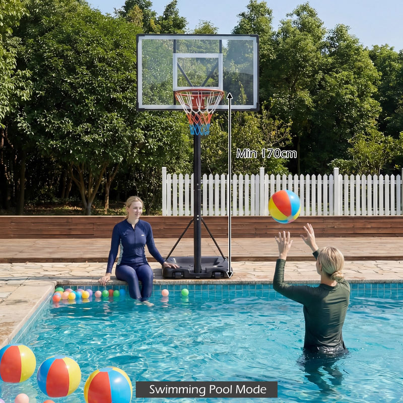 Load image into Gallery viewer, Goplus 5.6-10 FT Adjustable Portable Basketball Hoop Outdoor for Adults Backyard Driveway

