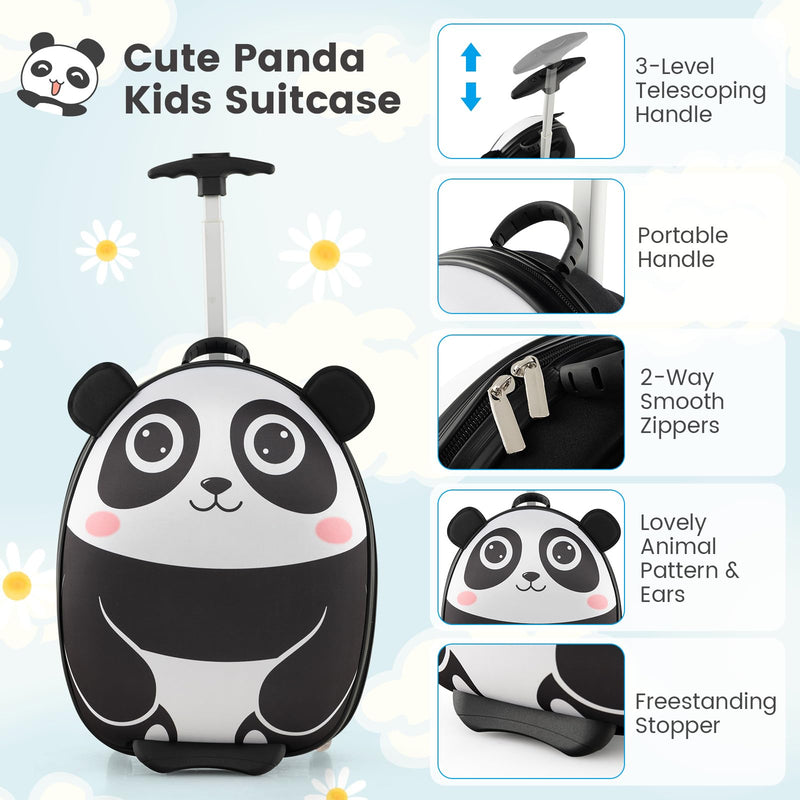 Load image into Gallery viewer, Goplus 2PC Kids Carry On Luggage Set, 16&quot; Rolling Suitcase &amp; 12&quot; Backpack
