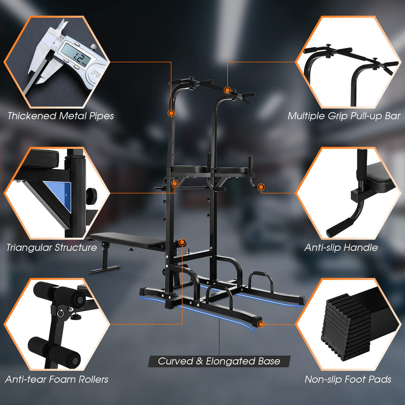 Load image into Gallery viewer, Goplus Power Tower with Bench
