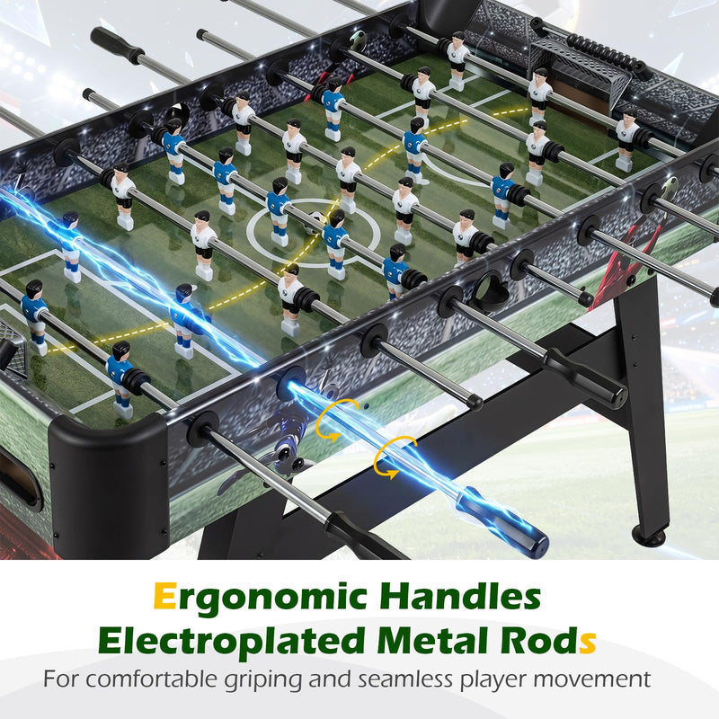 Load image into Gallery viewer, Goplus 54 Inch Full Size Foosball Table with 2 Balls 22 Players and Ergonomic Handles

