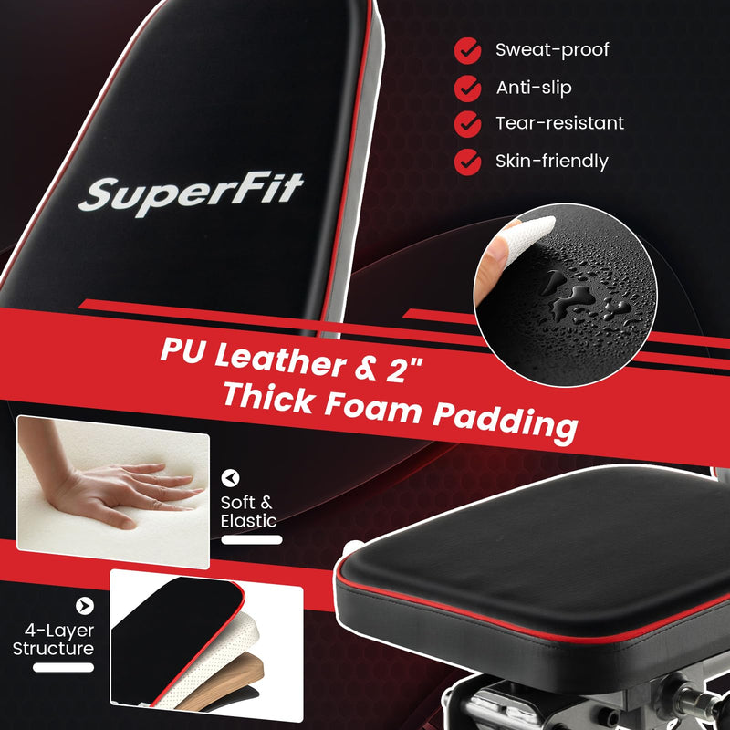 Load image into Gallery viewer, Goplus Adjustable Weight Bench
