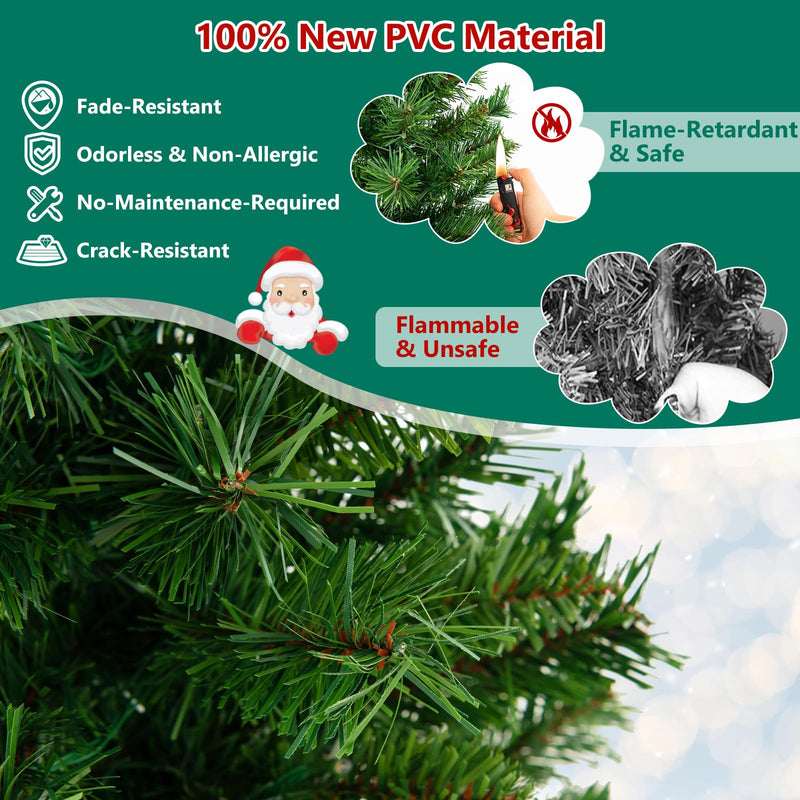 Load image into Gallery viewer, Goplus 4ft Pre-Lit Christmas Tree for Entrances
