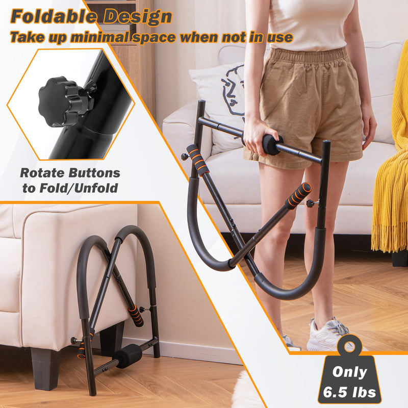 Load image into Gallery viewer, Goplus Fitness AB Trainer, Folding abdominal Machine with Padded Head/Neck Support

