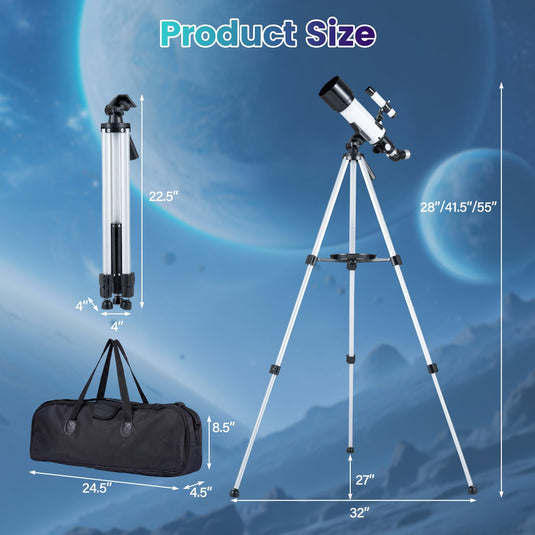 Goplus 70 MM Aperture Refractor Telescope for Beginners & Adults