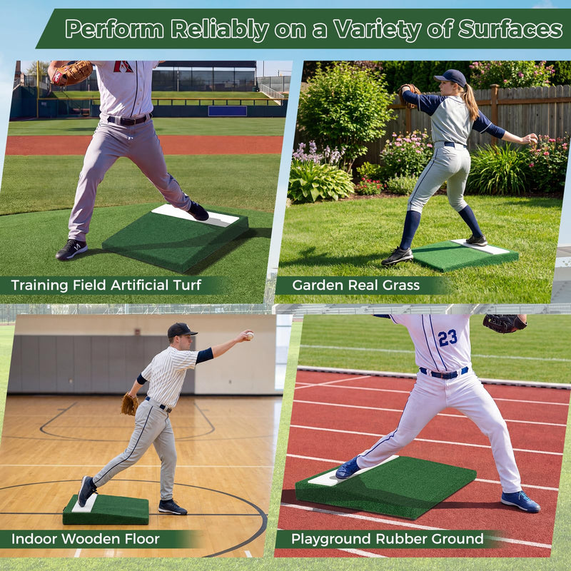 Load image into Gallery viewer, Goplus 27" x 27" x 4" Portable Pitchers Mound with Baseball
