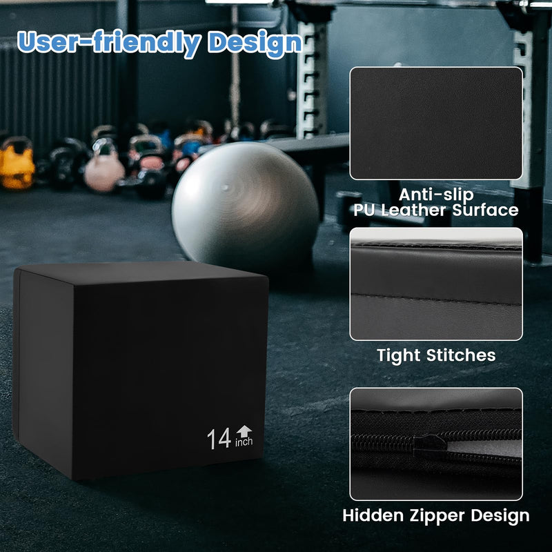 Load image into Gallery viewer, Goplus 3 in 1 High Density Foam Plyometric Jump Box

