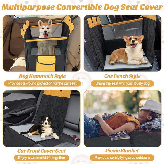 Goplus Dog Car Seat Cover for Small & Medium Dogs