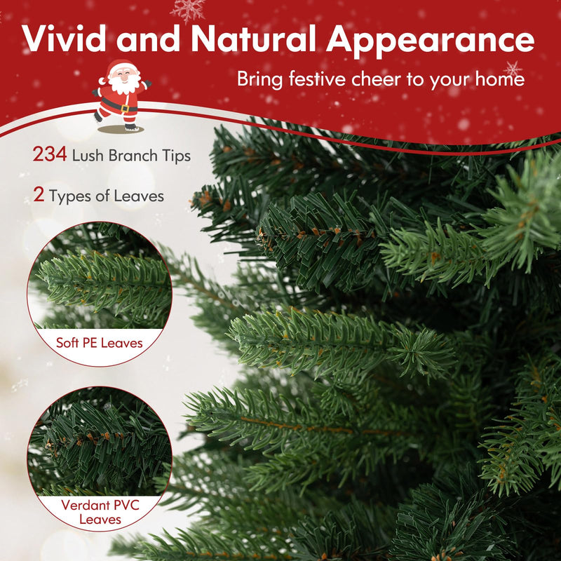 Load image into Gallery viewer, Goplus 2ft Pre-Lit Tabletop Christmas Tree, Small Artificial Spruce Tree w/ 35 LED Lights
