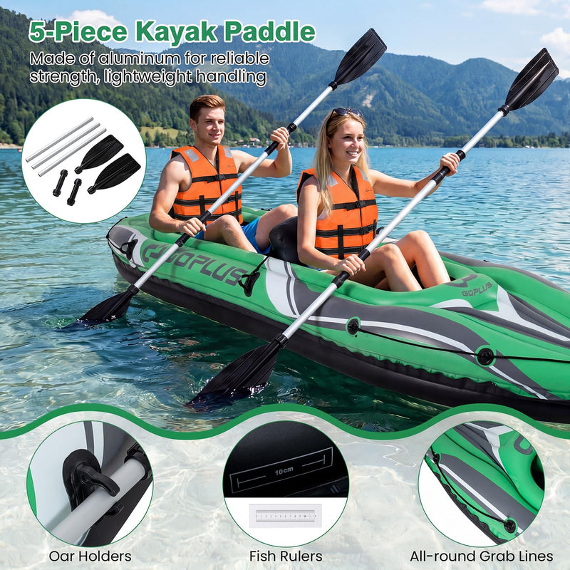 Load image into Gallery viewer, Goplus 11.5 FT Tandem Touring Kayak with Aluminum Paddles for Adults Fishing Lake River
