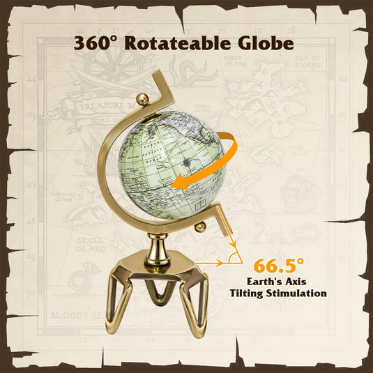 Goplus World Globe, Dia 5/8/10 Inch Educational Geographic Globe