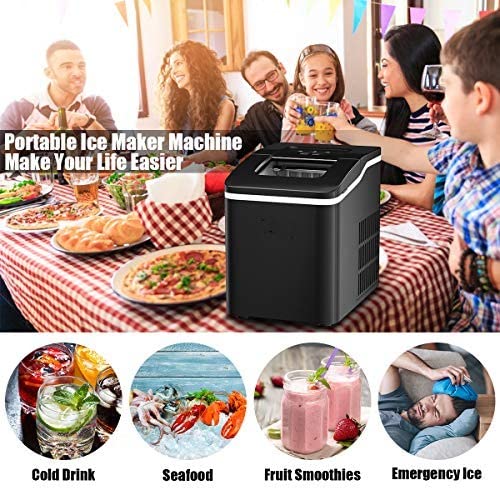Load image into Gallery viewer, Ice Maker Machine for Countertop, Bullet-Shaped Ice Cubes Ready in 8 Mins
