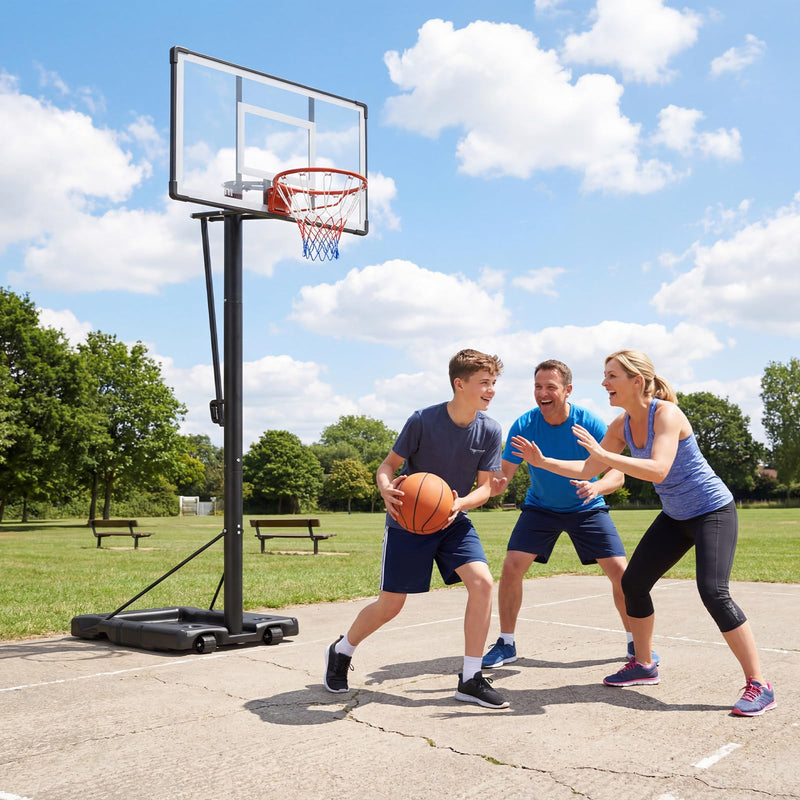 Load image into Gallery viewer, Goplus 5.6-10 FT Adjustable Portable Basketball Hoop Outdoor for Adults Backyard Driveway

