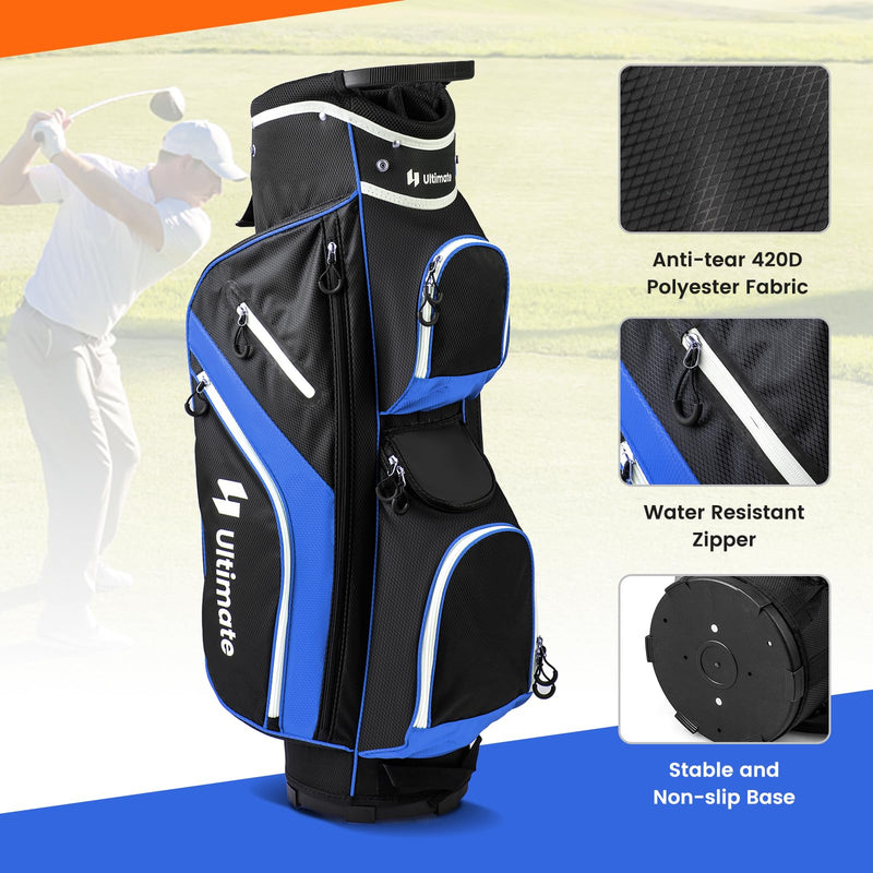 Load image into Gallery viewer, Goplus Golf Cart Bag with 14-Way Top Dividers
