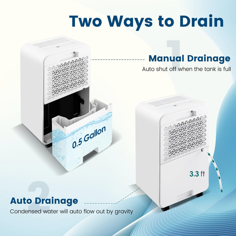 Load image into Gallery viewer, 32 Pints/Day Portable Quiet Dehumidifier for Rooms up to 2500 Sq. Ft w/ Sleep Mode, 24H Timer
