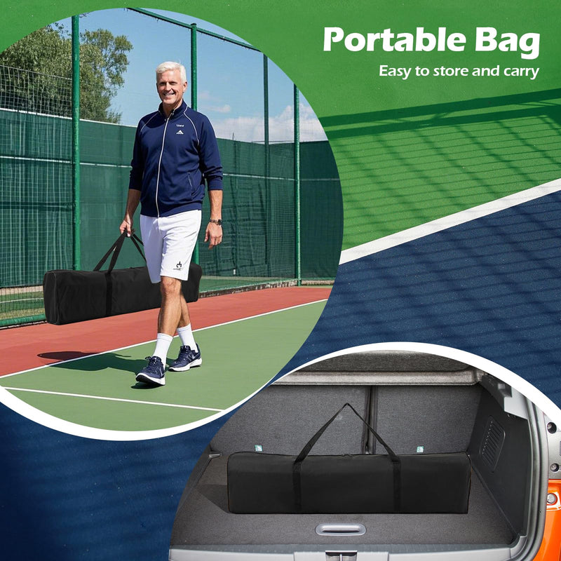 Load image into Gallery viewer, 22FT Regulation Size Pickle Ball Net System with Strong Metal Frame
