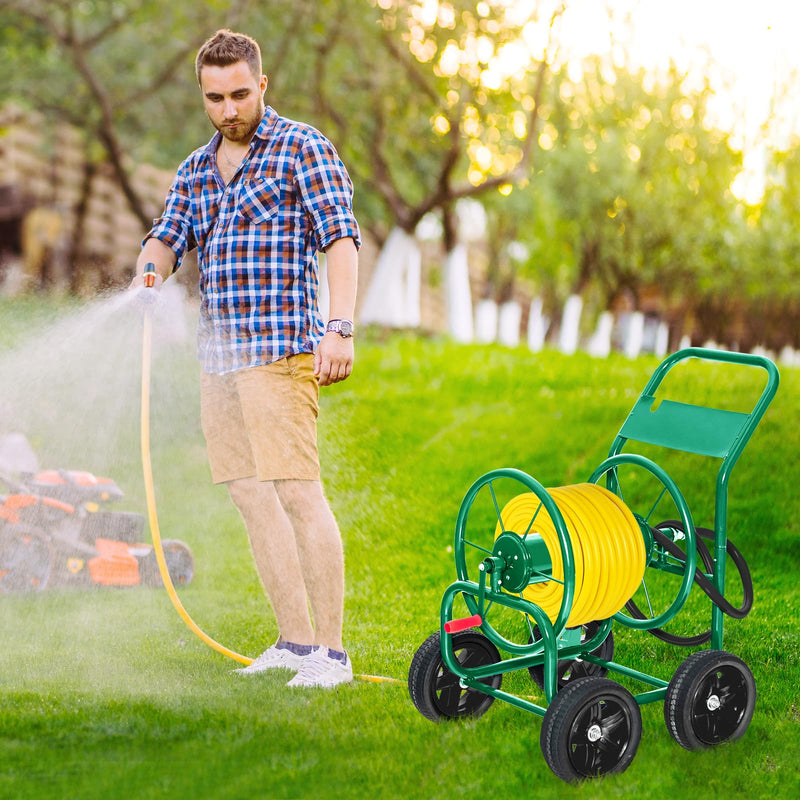 Load image into Gallery viewer, Goplus Garden Hose Reel Cart
