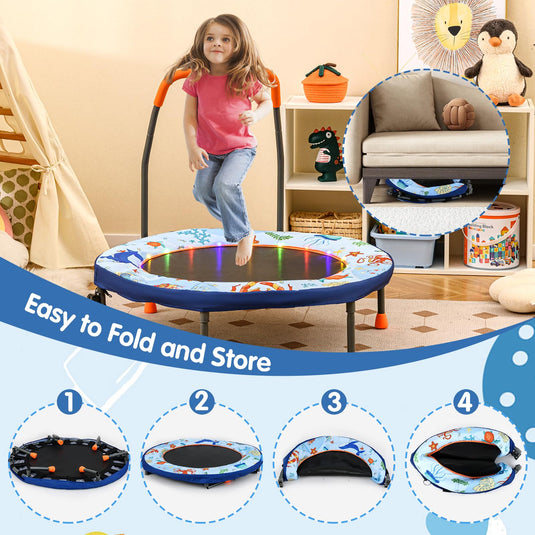 Goplus 36'' Foldable Toddler Trampoline for Kids