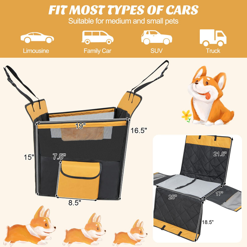 Load image into Gallery viewer, Goplus Dog Car Seat Cover for Small &amp; Medium Dogs
