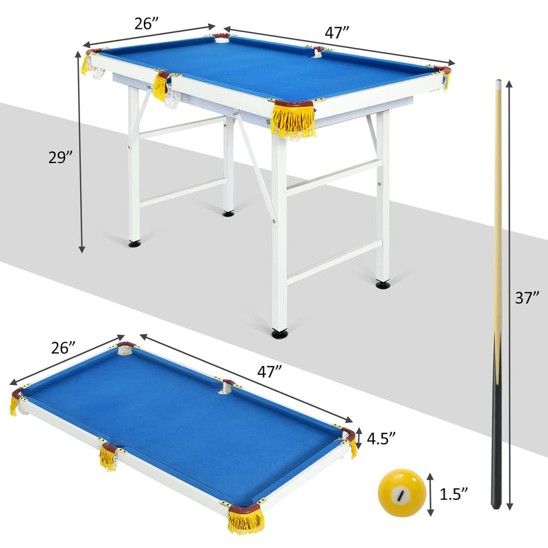 Load image into Gallery viewer, Goplus 48&quot; Foldable Billiards Table Portable Compact Folding Pool Game Table
