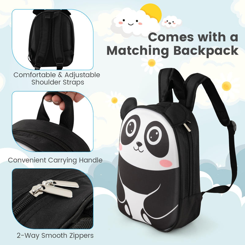 Load image into Gallery viewer, Goplus 2PC Kids Carry On Luggage Set, 16&quot; Rolling Suitcase &amp; 12&quot; Backpack
