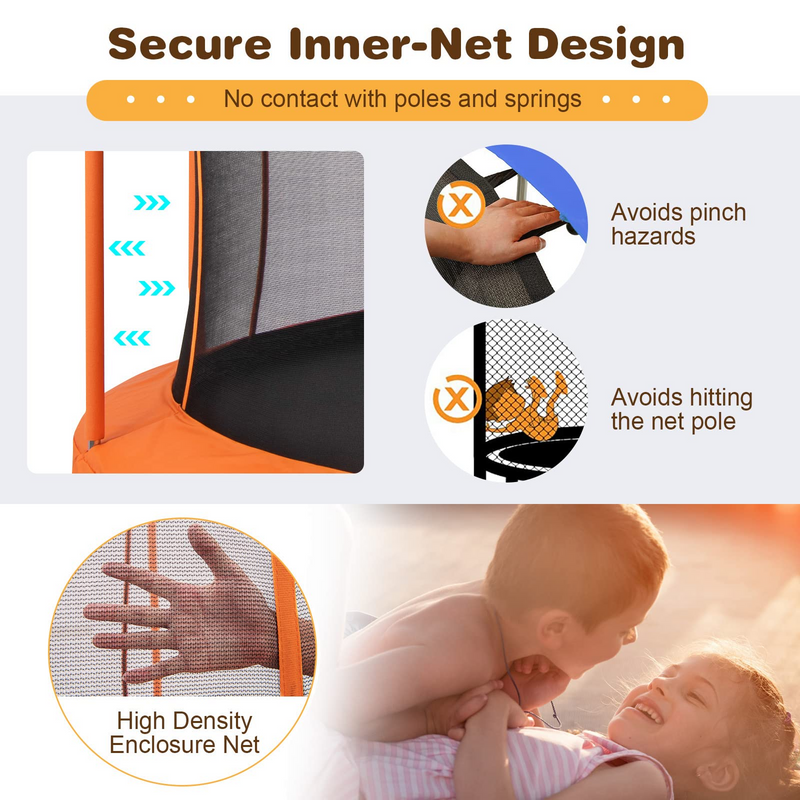 Load image into Gallery viewer, Goplus 8FT/ 10FT Outdoor Trampoline, ASTM Approved Trampoline with Unique Flower Shape
