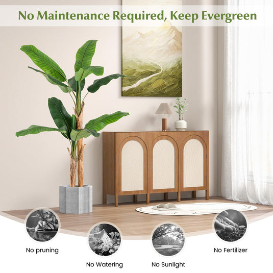 Goplus 5.5 FT Tall Artificial Banana Tree
