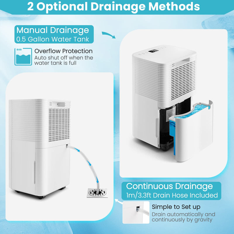 Load image into Gallery viewer, 2000 Sq. Ft Dehumidifier with 3 Modes, 2 Speeds, LED Touch Control Panel, Dehumidifier for Home Office
