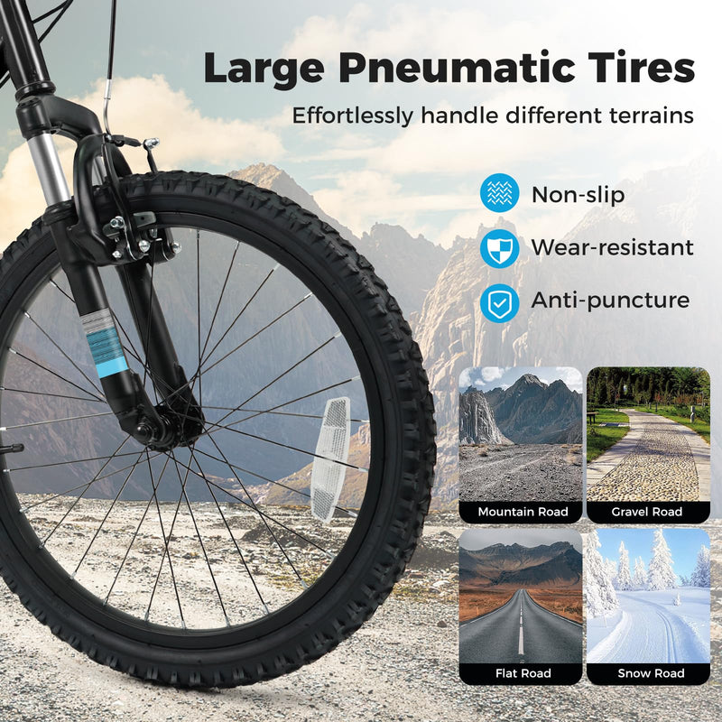Load image into Gallery viewer, Goplus 20/24 Inch Kids Mountain Bike w/ 6-Speed Drivetrain &amp; Suspension Fork
