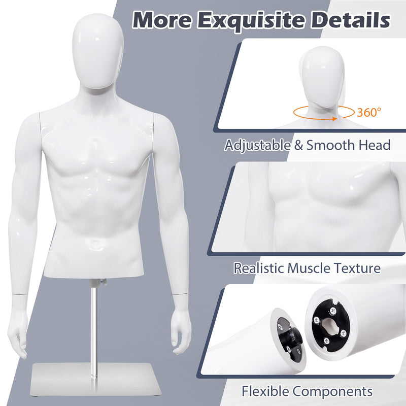 Load image into Gallery viewer, Goplus PP Men Model Mannequin Torso for Tailor Shop
