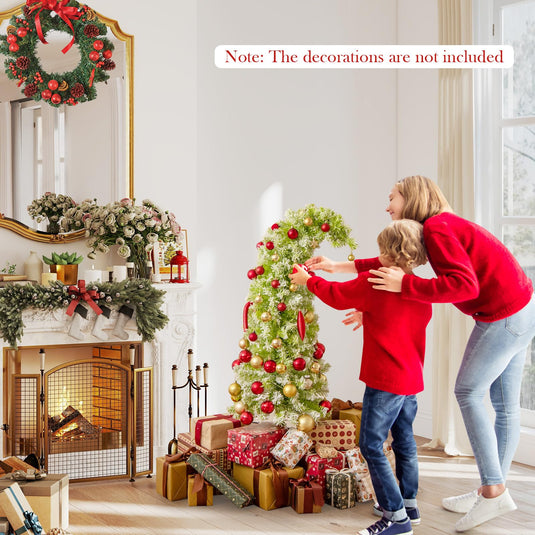 Goplus 5FT / 6FT / 7FT Whimsical Christmas Tree | Bendable Grinchs Xmas Tree