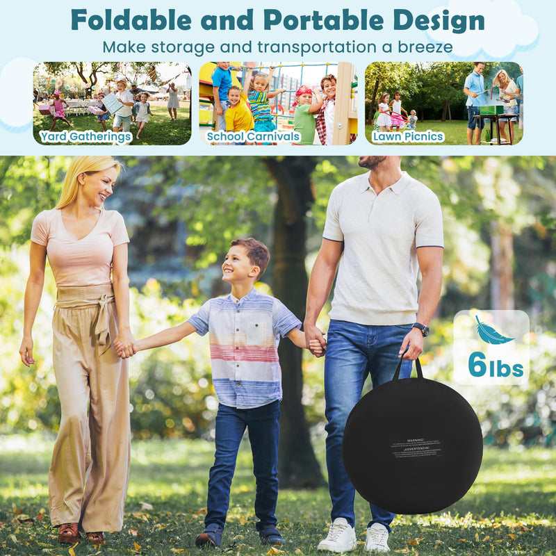 Load image into Gallery viewer, Goplus Giant Kick Darts, Large Dart Board w/ 4 Kick Balls, Carrying Bag
